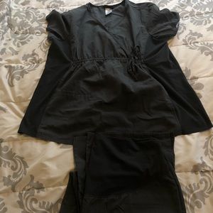 Charcoal Maternity scrub set